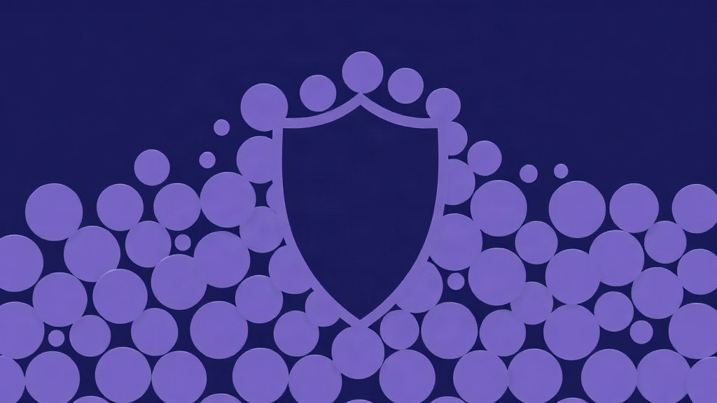 Abstract overlapping tiles and a shield that does not erase them, illustrating that fingerprinting is not something this browser claims to spoof