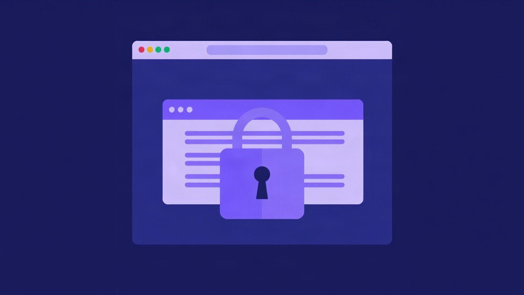 Tab cards stacked behind a solid lock with an empty window in front