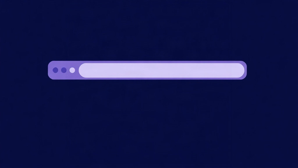 Empty browser chrome with a blank address bar, illustrating a no-history web browser for iPhone