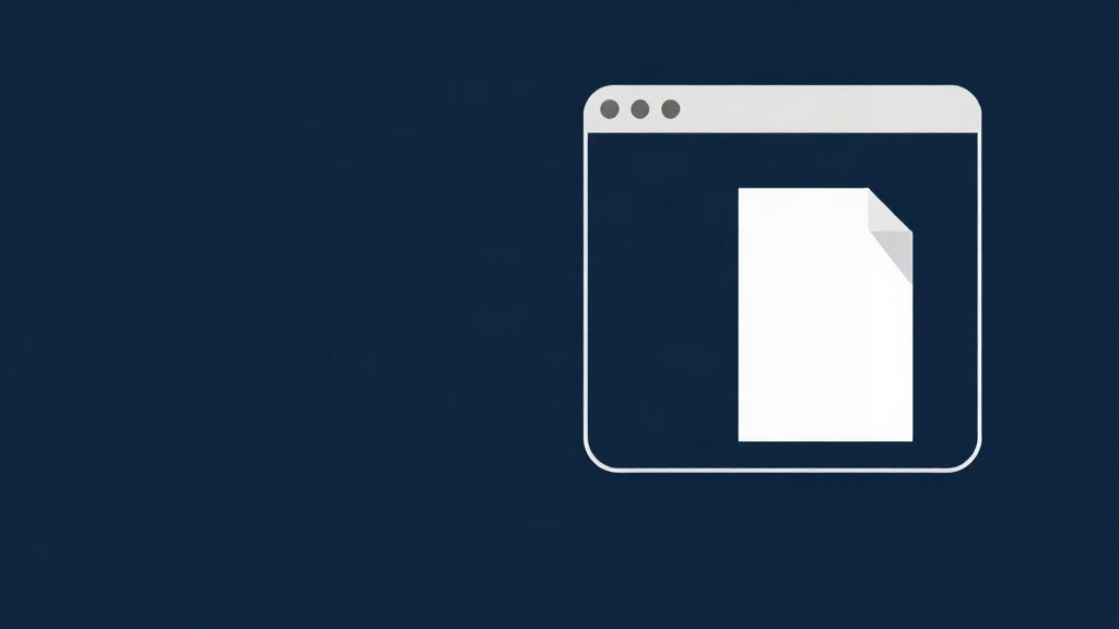 A blank document tile beside a forgetful browser frame, illustrating personal research that should not leave a history file